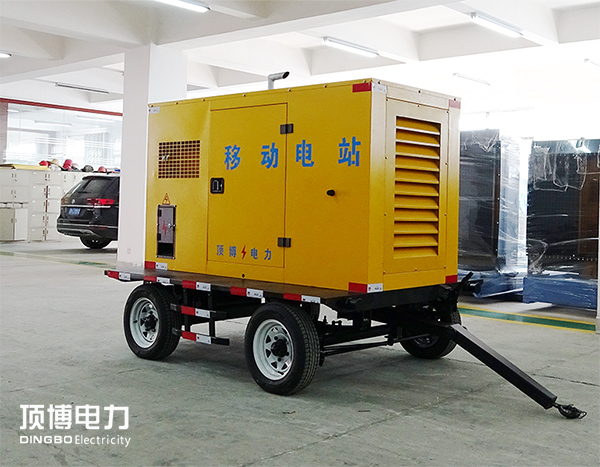 顶博移动拖车式柴油发电机:暴雨大风下天气下的首选的应急电力设备